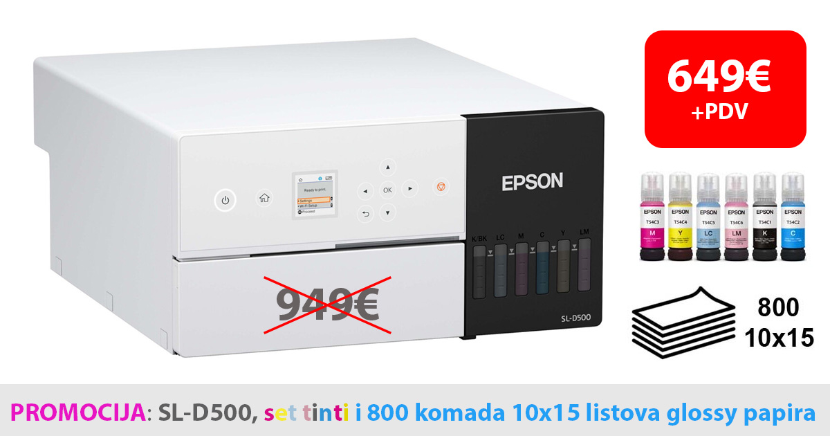 Posebna ponuda: Epson SureLab SL‑D500 bundle